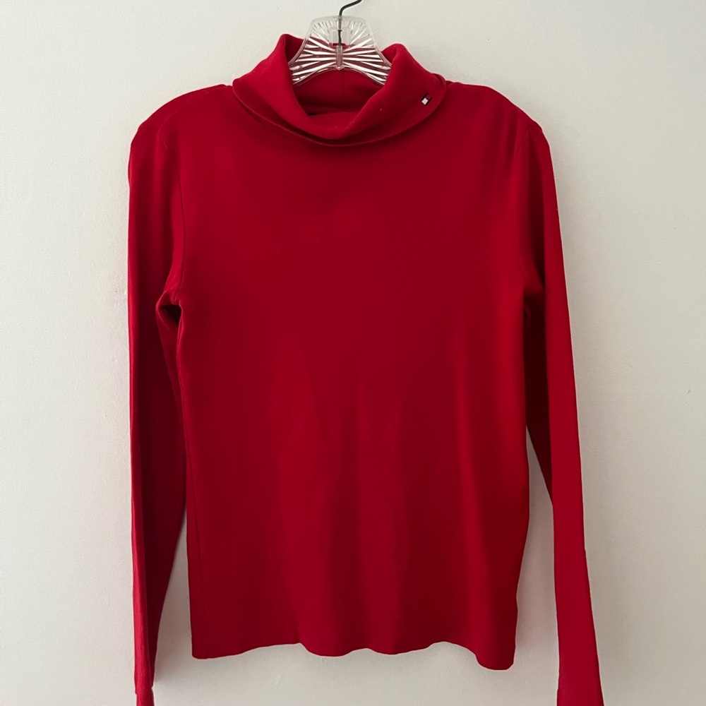 Tommy Hilfiger Vibrant Red Turtleneck